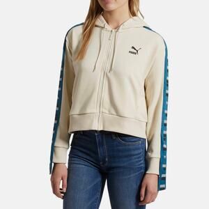 Puma  Women Cropped Revolt Zipup Track Jacket     Sz. Med. EUC
